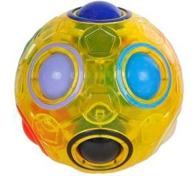 ROOST Brain Games Magic Ball 6.5cm 621772 transparent. 3 assortiert