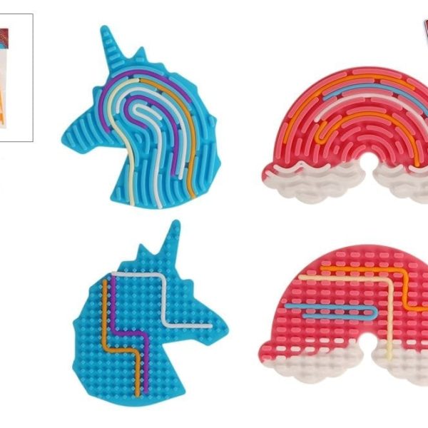 ROOST Fingerprint Maze 621905 Einhorn & Regenbogen 4 ass.