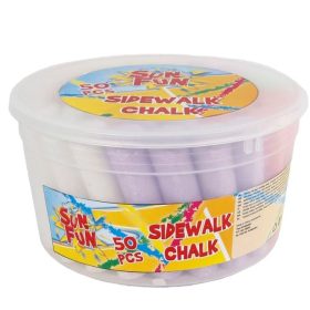 ROOST Strassenkreide Eimer 720461 8 Farben 50 Stangen