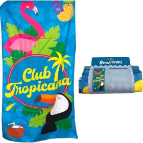 ROOST Badetuch 80x180cm BTOW01 Flamingo Club