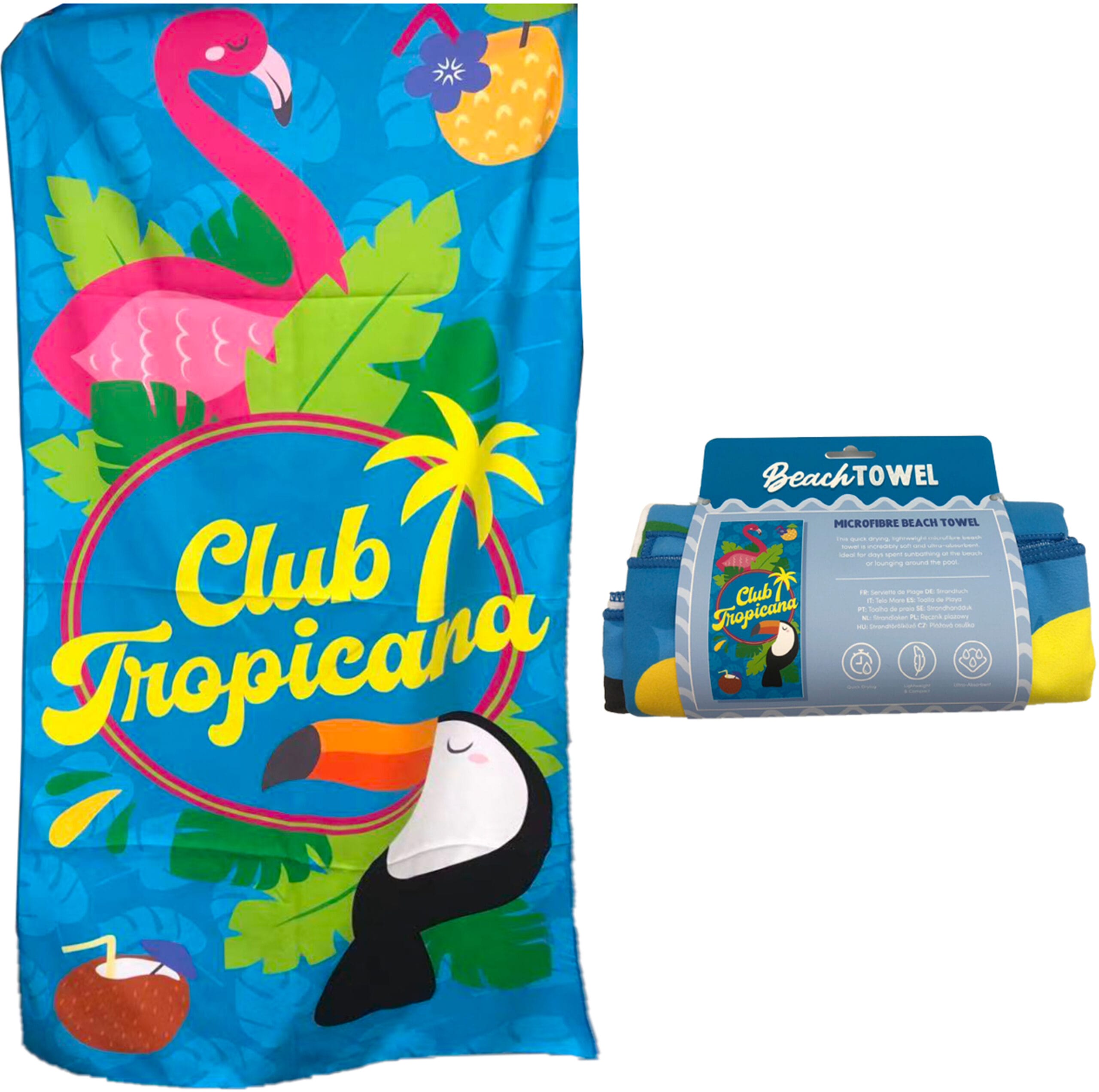 ROOST-BTOW01-5055071794728 ROOST Badetuch 80x180cm BTOW01 Flamingo Club – Hochwertig & günstig bei ShopDeca