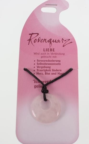 ROOST Halsband Liebe G214 Rosenquarz