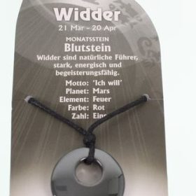 ROOST Halsband Widder G249 Blutstein