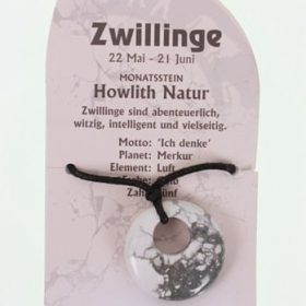 ROOST Halsband Zwilling G251 Howlith natur