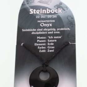 ROOST Halsband Steinbock G258 Onyx