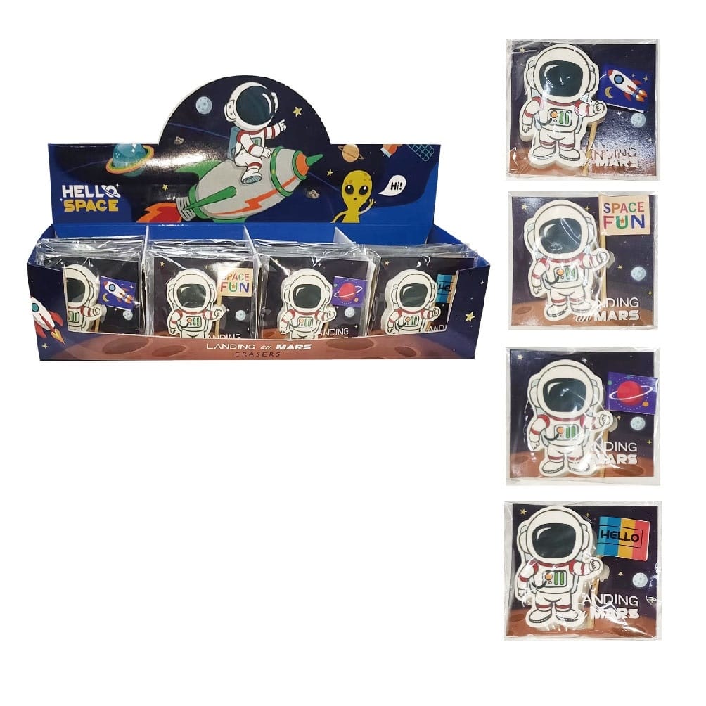 ROOST-HAE-003-7612532059970 ROOST Radierer HAE-003 Hello Space, assortiert – Hochwertig & günstig bei ShopDeca