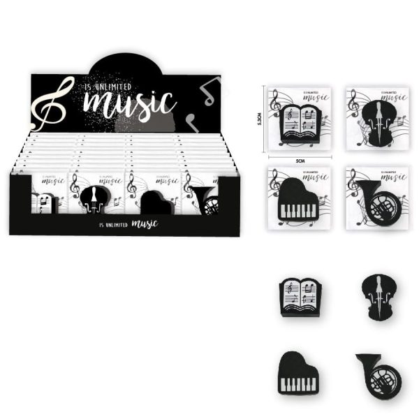 ROOST Radierer MUE-001 Musical, assortiert