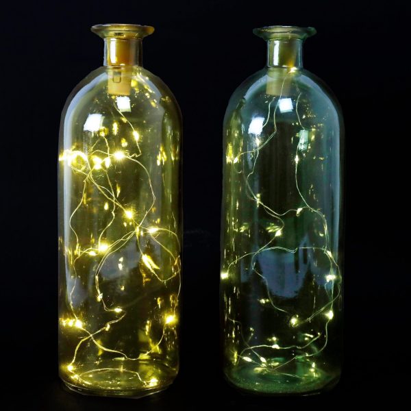 ROOST Flasche Deco LED OR6381 mit LED 9x26cm