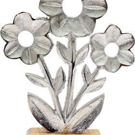 ROOST Blume auf Holz Grundlage OR6482 16x12cm