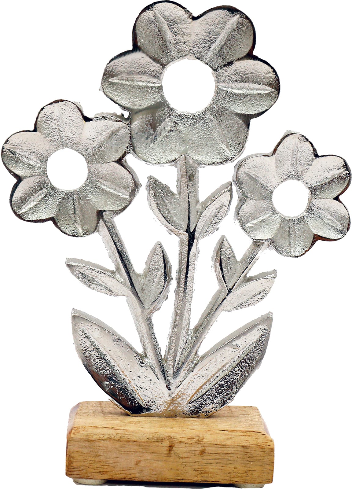 ROOST-OR6482-5024418536086 ROOST Blume auf Holz Grundlage OR6482 16x12cm – Hochwertig & günstig bei ShopDeca