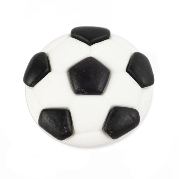ROOST Magnet Fussball 4.2x4.2cm PA-M2475 weiss, schwarz