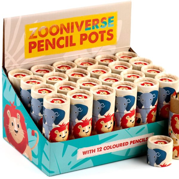 ROOST Farbstifte Zootiere PCASE49 12 Farben