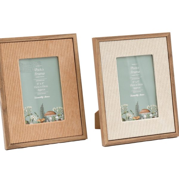 ROOST Fotorahmen 4x6 Zoll PH2503 Kord, assortiert