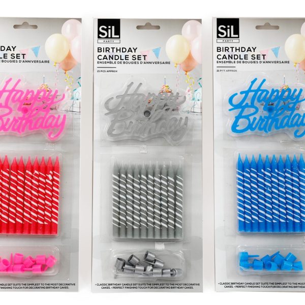 ROOST Kerzenset PT0254 Happy Birthday, assortiert