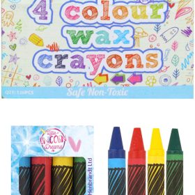 ROOST Wachsmalstifte Einhorn S51 453 8cm, 4 ass.