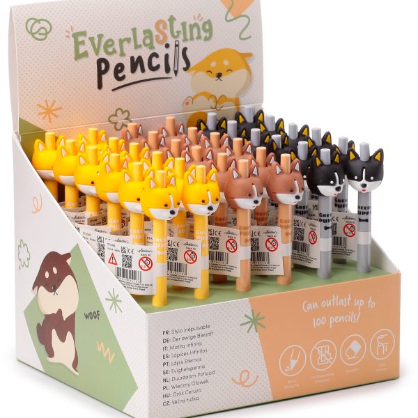 ROOST Bleistift niedlicher Hund STA346 4 assortiert