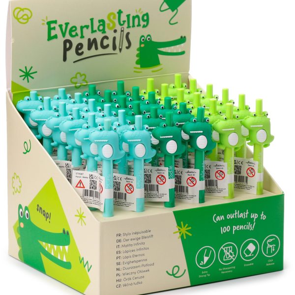 ROOST Bleistift Krokodil STA347 3 assortiert