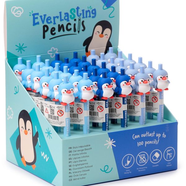 ROOST Bleistift Pinguin STA348 3 assortiert
