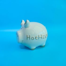 ROOST Sparkasse 11.5x8.5x10.5cm TG240704 Schwein Hochzeit