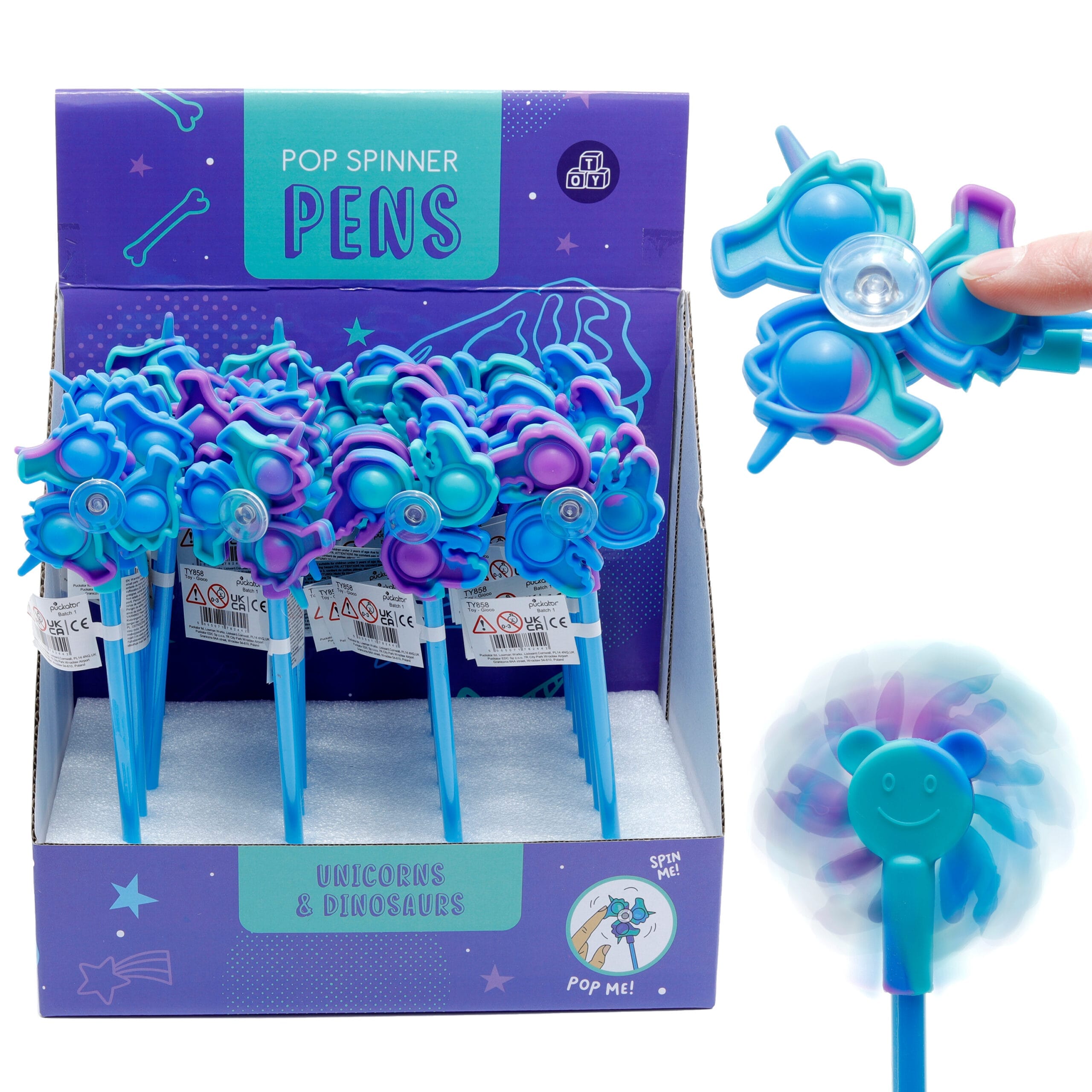 ROOST-TY858-5055071782442 ROOST Kugelschreiber Fidget TY858 2 Motive – Hochwertig & günstig bei ShopDeca