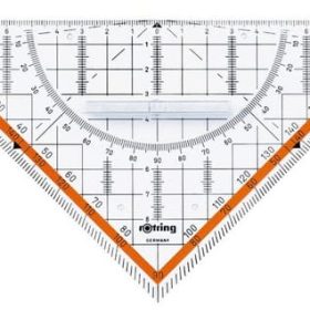 ROTRING Geo-Dreieck Centro 20cm S0903950 transparent, mit Griff