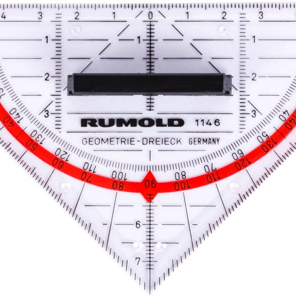 RUMOLD Geodreieck 14cm 1146 abnehmbarer Griff