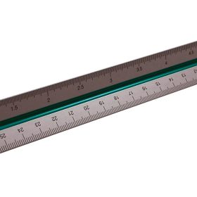 RUMOLD Alu Dreikantmassstab 30cm 195/1/30 farbige Hohlkehlen