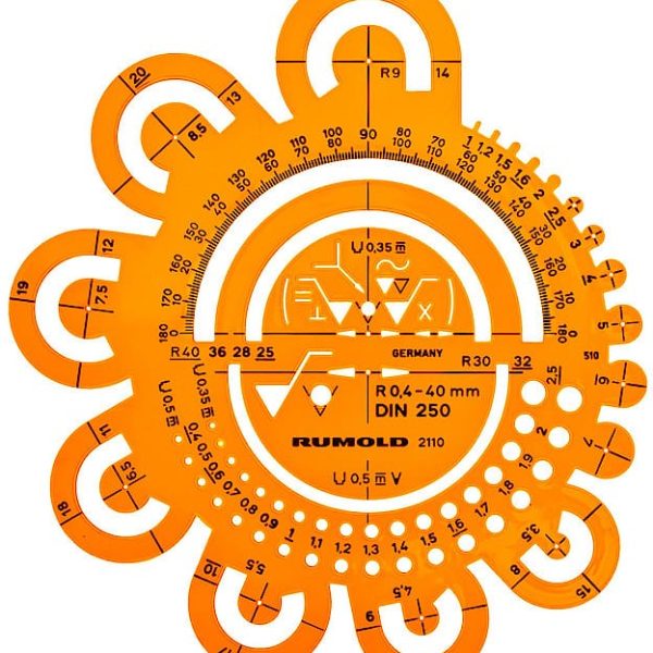 RUMOLD Abrundungsschablone 2110 160mm, DIN 250