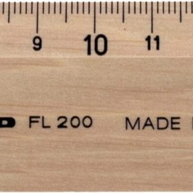 RUMOLD Flachlineal 20cm FL200/20 Buche