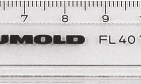 RUMOLD Schullineal 17cm FL40T transparent