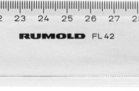 RUMOLD Schullineal 40cm FL42/40 transparent