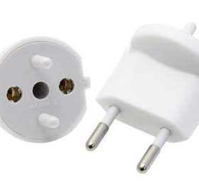 S-ELECTRO Fix-Adapter SchuKo-CH 4.135797 weiss, 2-polig