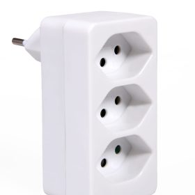 S-ELECTRO Abzweigstecker 85.594.WS weiss, 3xT13