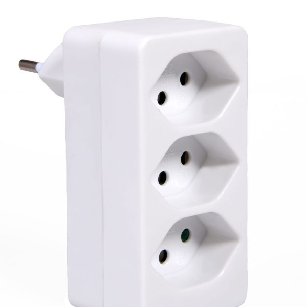 S-ELECTRO Abzweigstecker 85.594.WS weiss, 3xT13