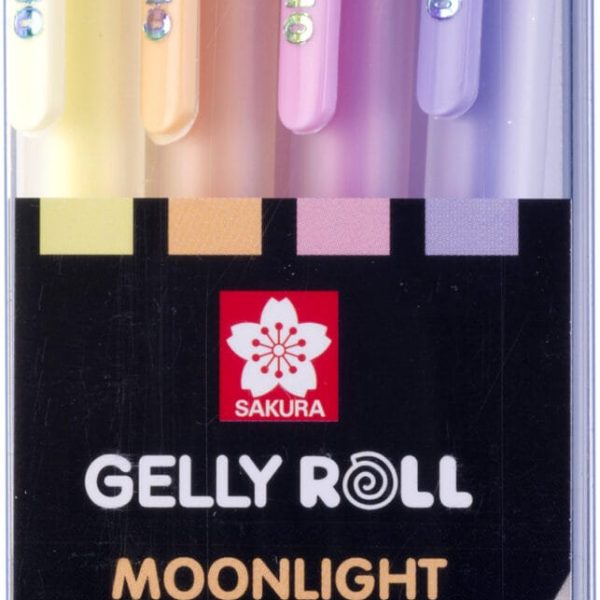 SAKURA Gelly Roll 0.50mm POXPGBMOO4A Moonlight Past. Sunrise 4 Stk.