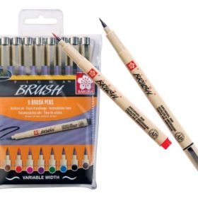 SAKURA Pigma Brush Pen POXSDKBR9 Set 9 Farben