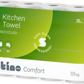 SATINO Haushaltsrollen Satino Comfort 177110 3-lagig, 4 Rollen 51 Blatt