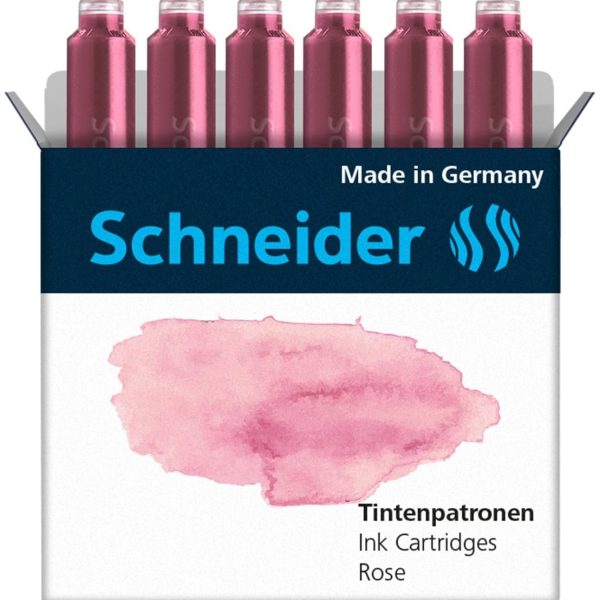 SCHNEIDER Tintenpatronen 166129 rose 6 Stk.