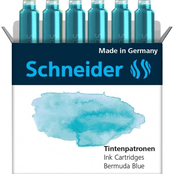 SCHNEIDER Tintenpatronen 166134 bermuda blue 6 Stk.