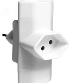 SCHOENENBERGER Abzweigstecker 3xT13 06.480.WS 3xT13 weiss