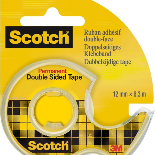 SCOTCH Tape m. Abroller 665 12mmx6.3m 136D-MDEU doppelseitig