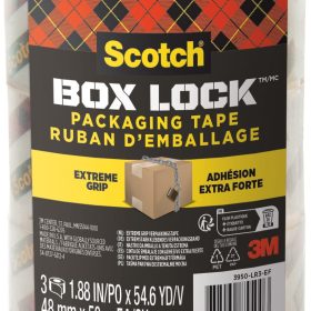 SCOTCH Verpackungsband 48mmx50m 3950-RD kristallklar 3 Rollen