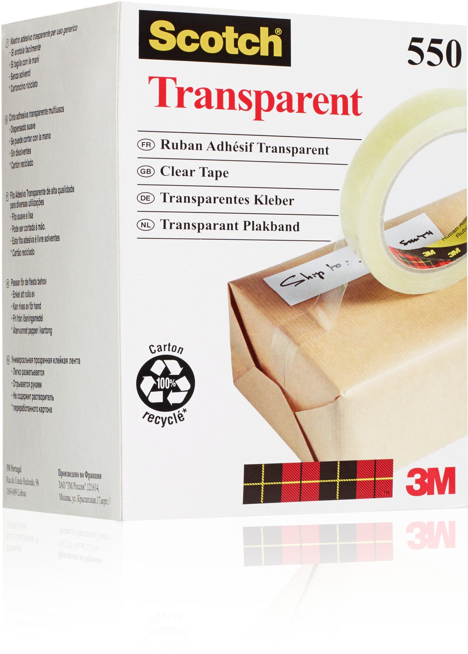 SCOTCH-5501966K-3134375261449 SCOTCH Tape 550 19mmx66m 5501966K transparent, reissfest – Hochwertig & günstig bei ShopDeca