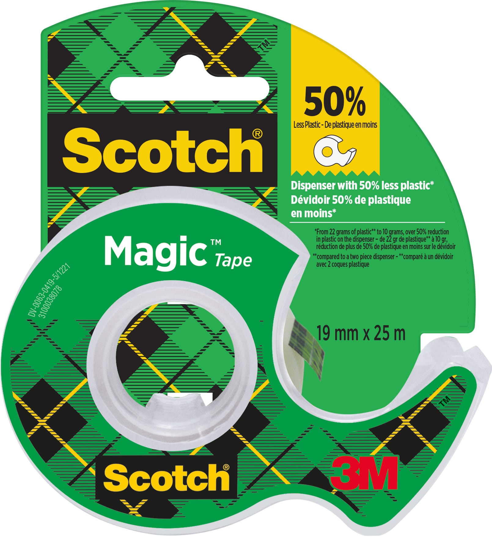 SCOTCH-8-1925D-0051131592100 SCOTCH Magic Tape 19mmx25m 8-1925D transparent, auf Abroller – Hochwertig & günstig bei ShopDeca