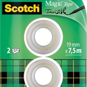 SCOTCH Magic Tape 810 19mmx7,5m 8-1975R2 transparent 2 Rollen