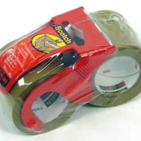 SCOTCH Verpackungsband Promo 48mmx20m C5020D-P braun, mit Abroller 2 Rollen