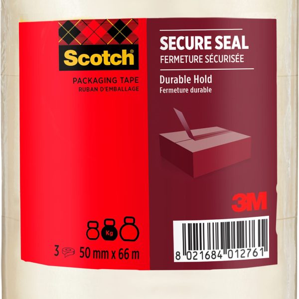 SCOTCH Verpackungsband 50mmx66m HV5066T3T transparent 3 Rollen