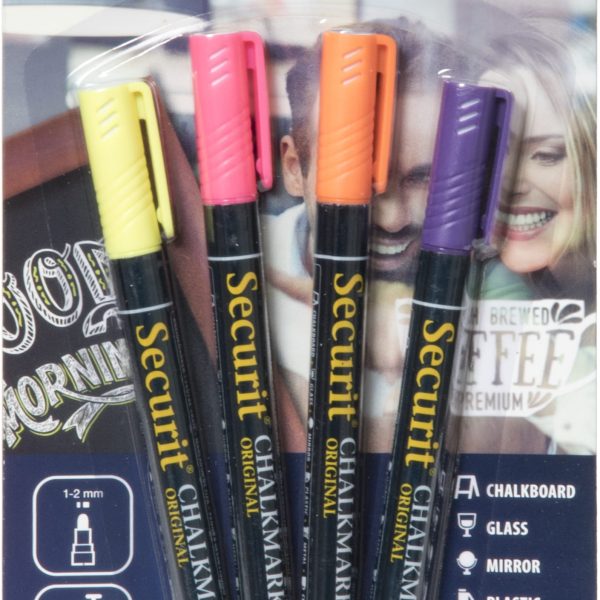SECURIT Kreidestift 1-2mm BL-SMA100-V4-TRO 4 Farben ass.