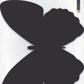 SECURIT Kreidetafel BUTTERFLY FB-BUTTERFLY schwarz 31x35.5x0.3cm