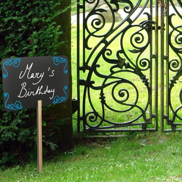 SECURIT Gartenstecker SILHOUETTE FBS-RECTANGLE schwarz 73.5x45x0.2cm